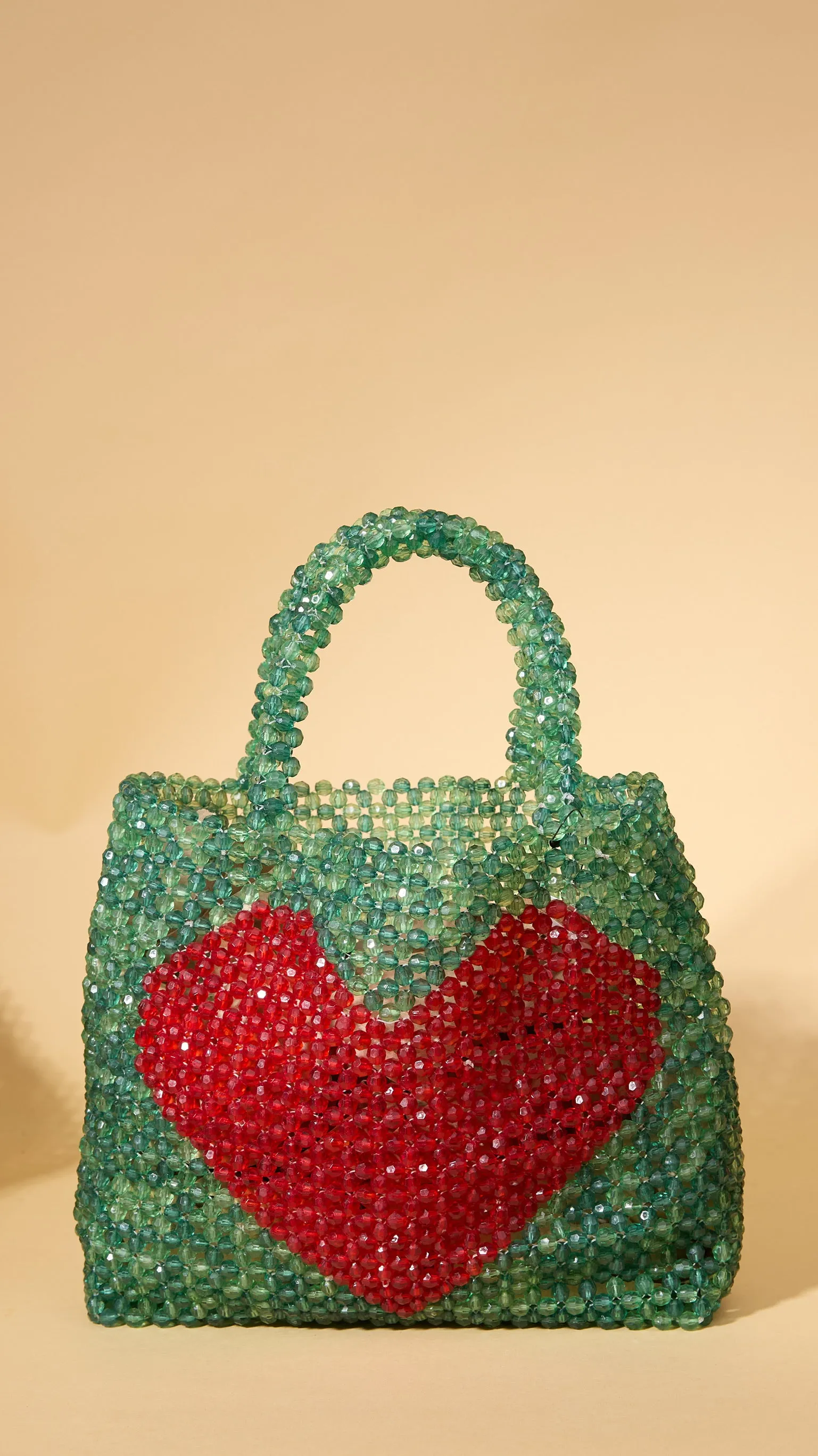 Heart Acrylic Beaded Handbag sold by Ascot + Hart