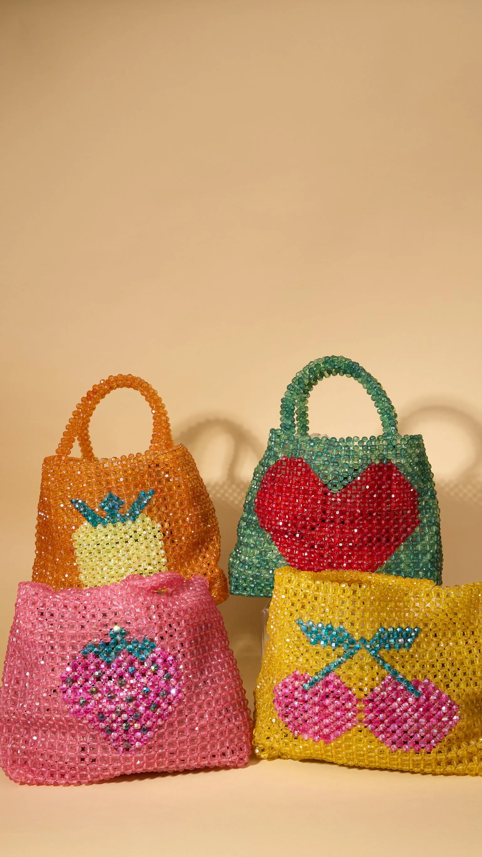 Heart Acrylic Beaded Handbag sold by Ascot + Hart product image thumbnail 2