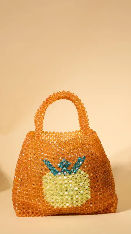 Pineapple Acrylic Beaded Handbag sold by Ascot + Hart