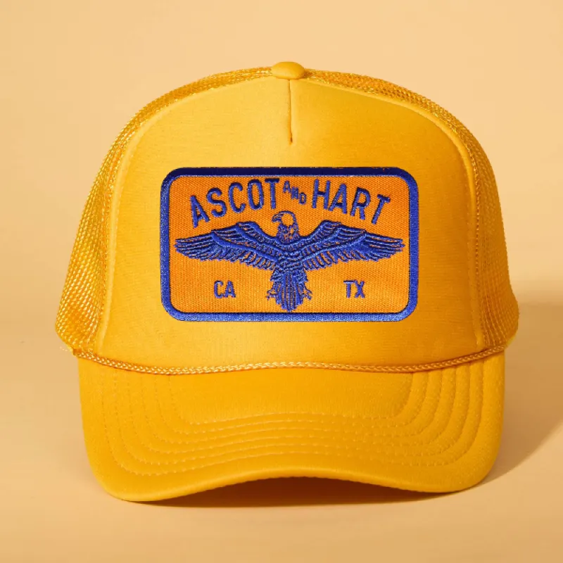 Custom Patch Trucker sold by Ascot + Hart
