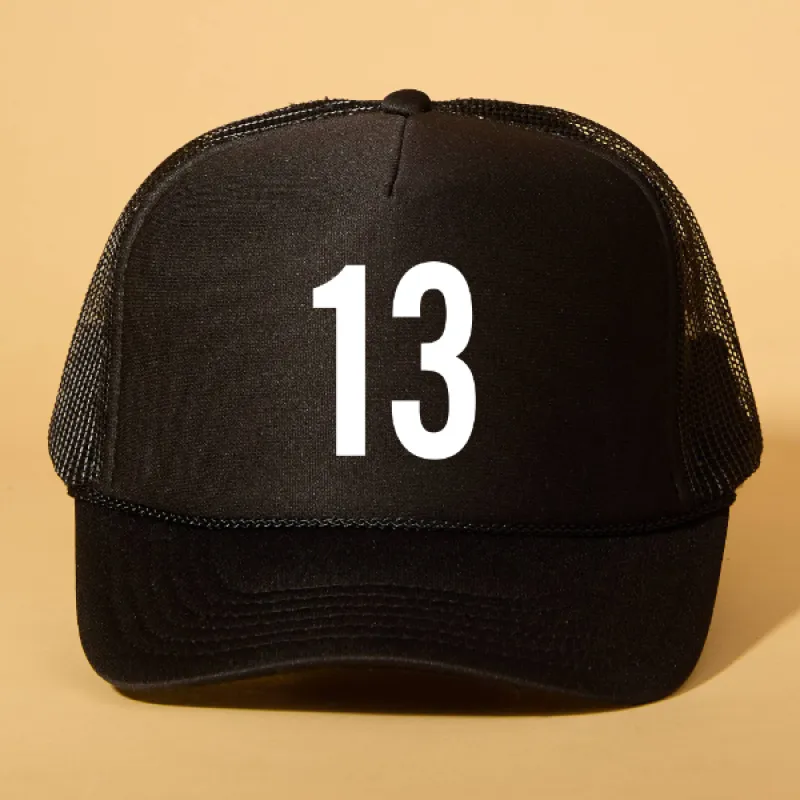 Custom Player Number Trucker sold by Ascot + Hart