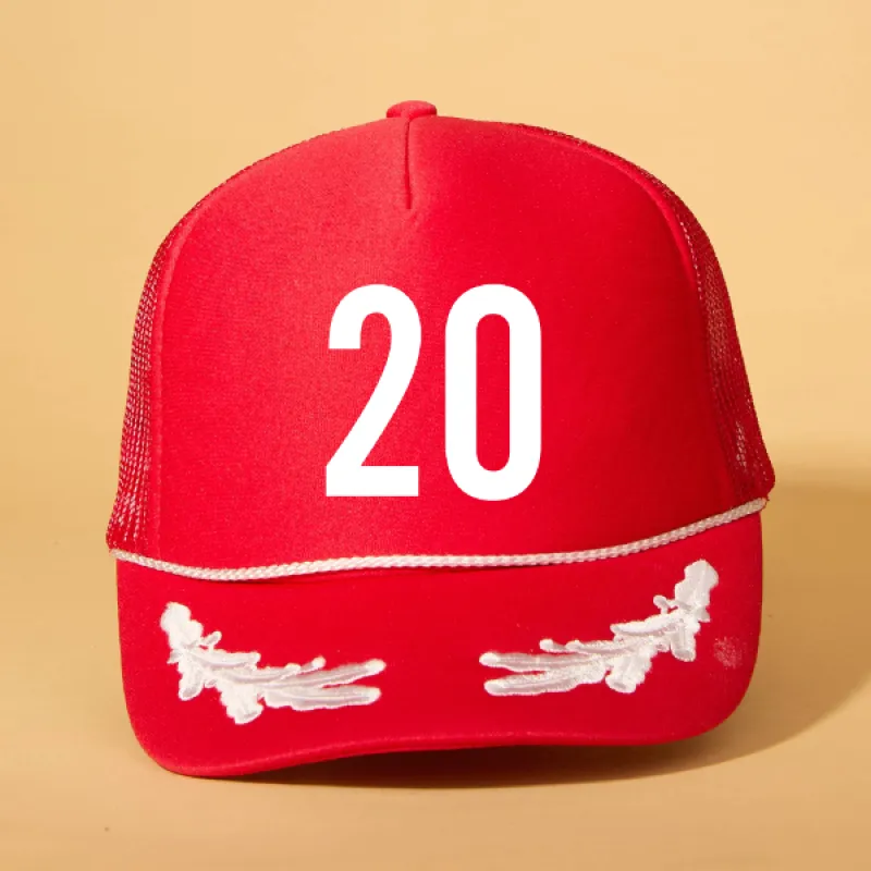 Custom Player Number Trucker sold by Ascot + Hart