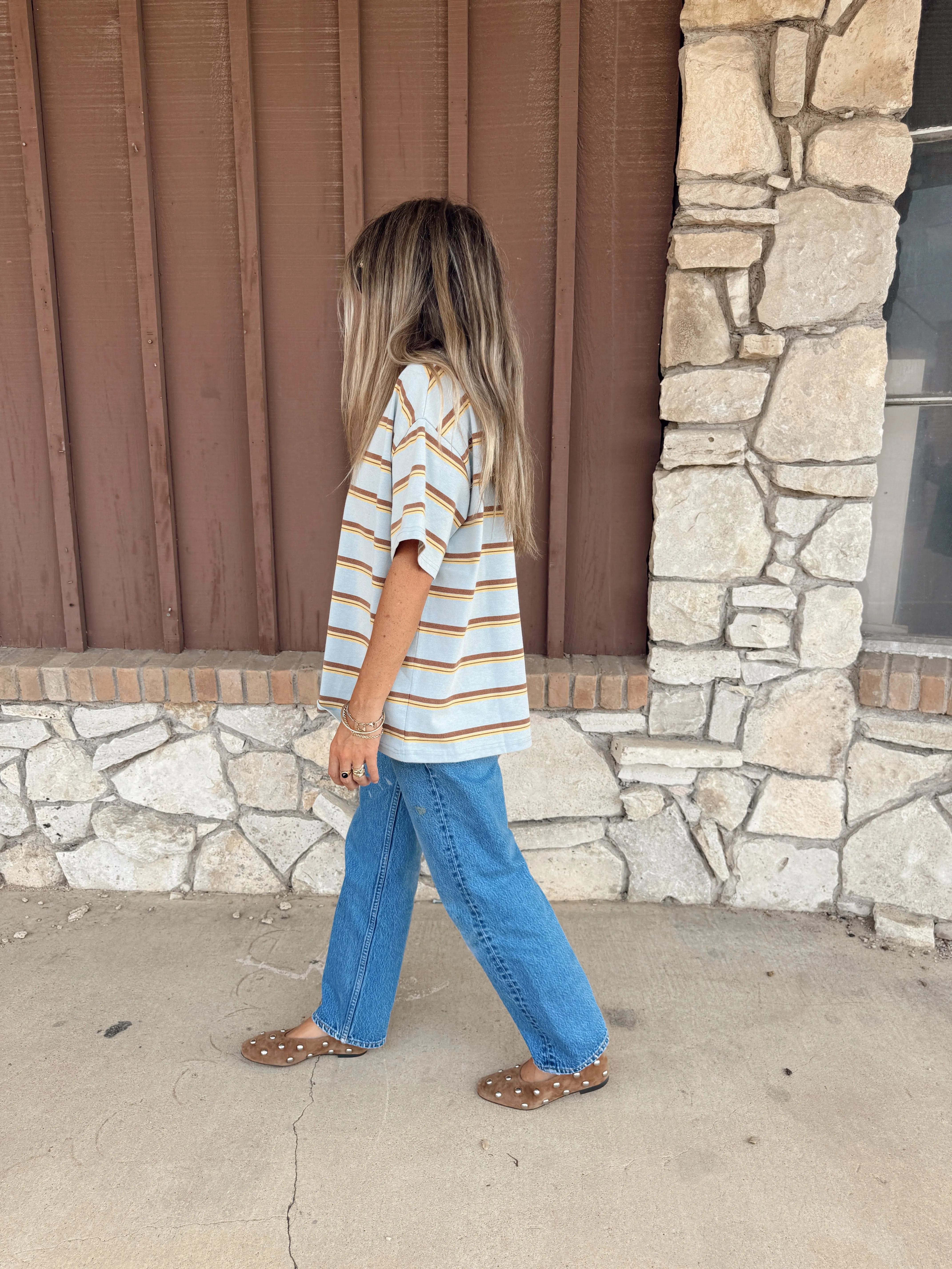Beckett Western Stripe Tee sold by Ascot + Hart product image thumbnail 4