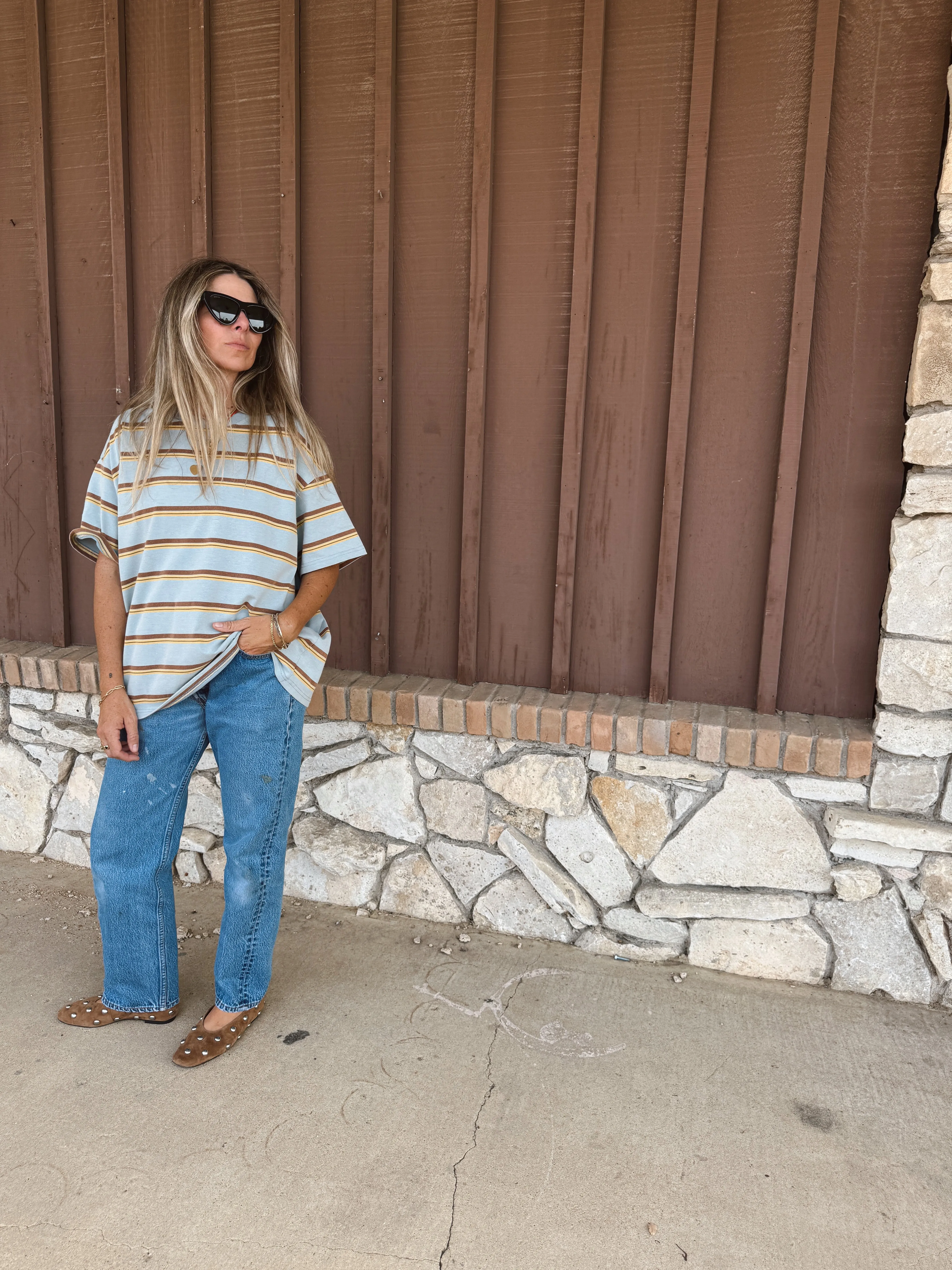 Beckett Western Stripe Tee sold by Ascot + Hart product image thumbnail 2