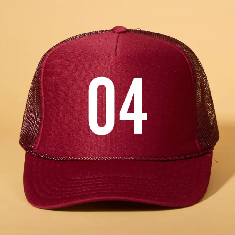 Custom Player Number Trucker sold by Ascot + Hart