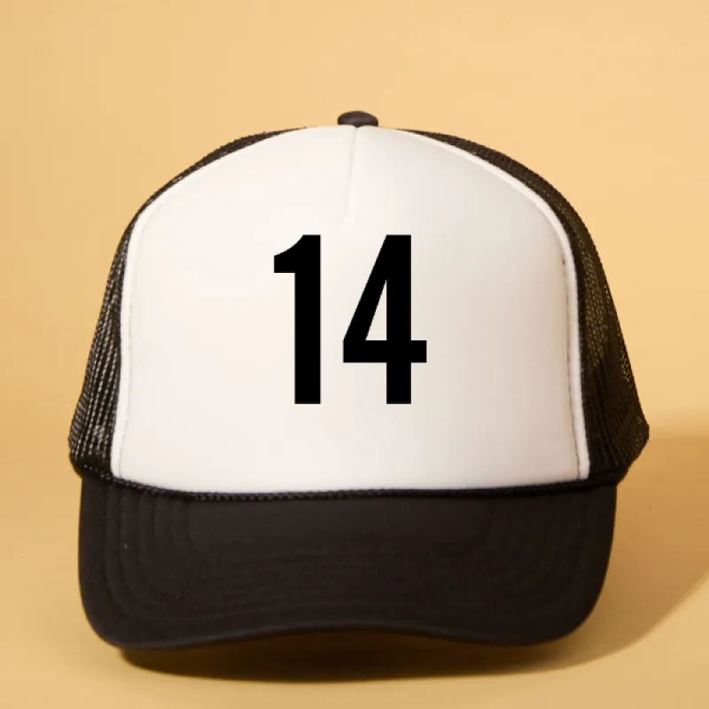 Custom Player Number Trucker sold by Ascot + Hart