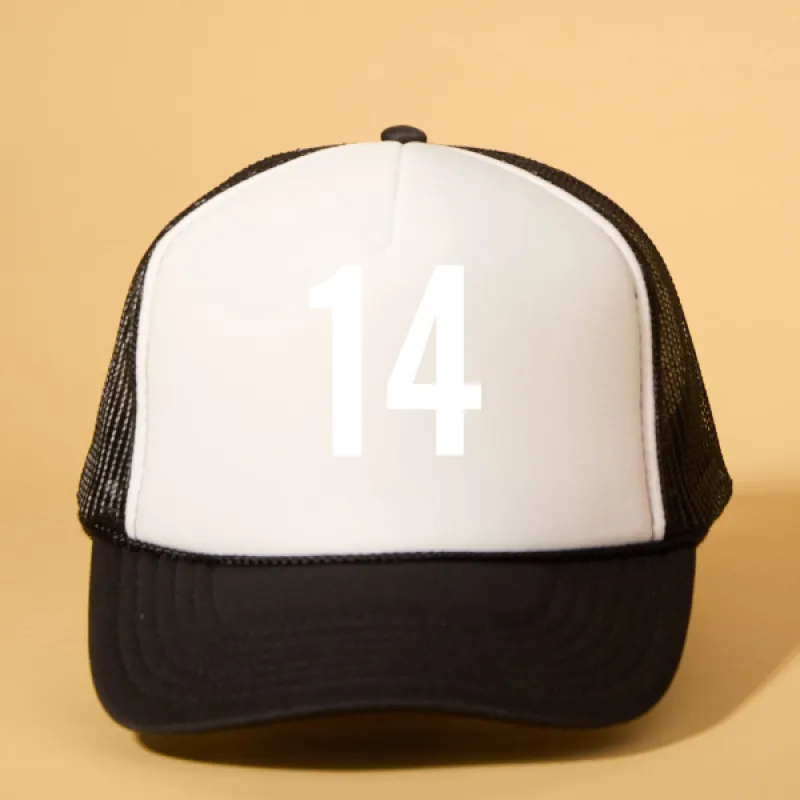 Custom Player Number Trucker sold by Ascot + Hart