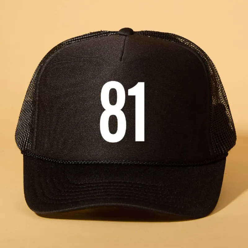 Custom Player Number Trucker sold by Ascot + Hart
