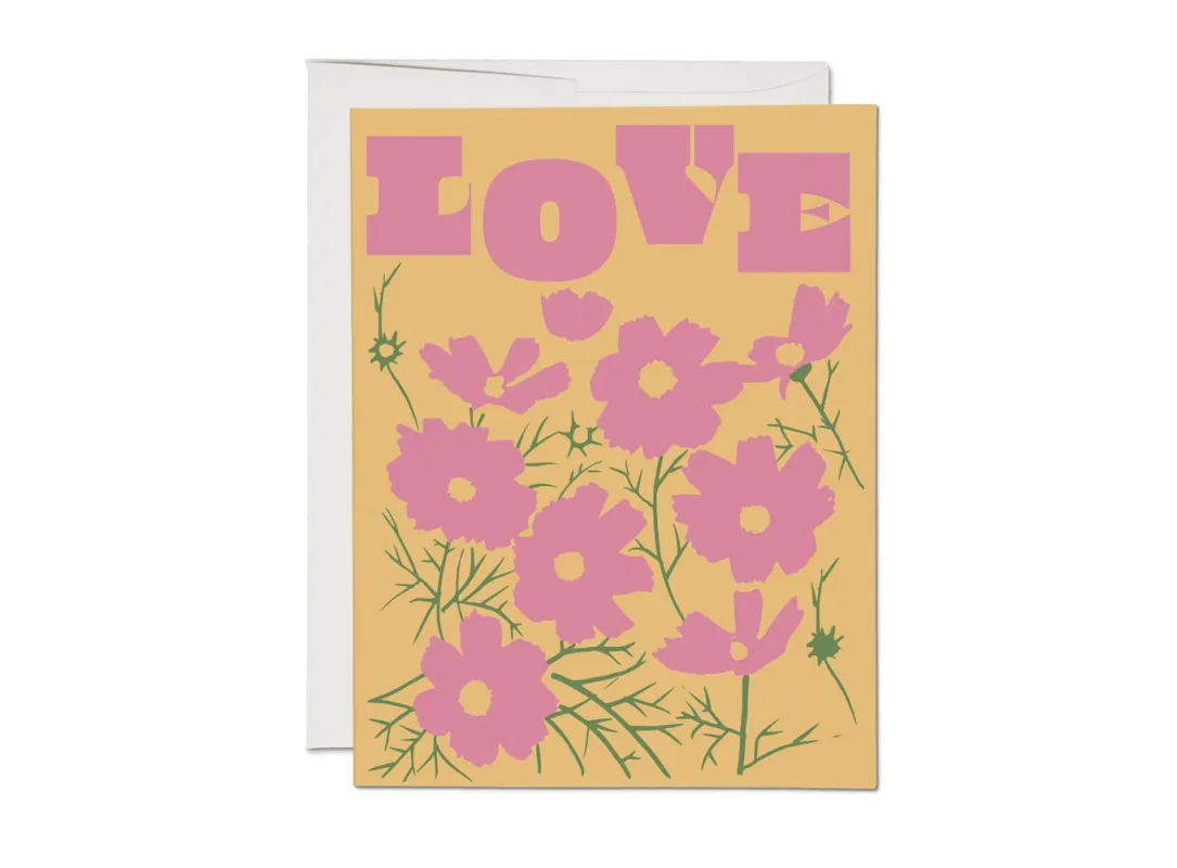 Love Cosmos love greeting card sold by Ascot + Hart