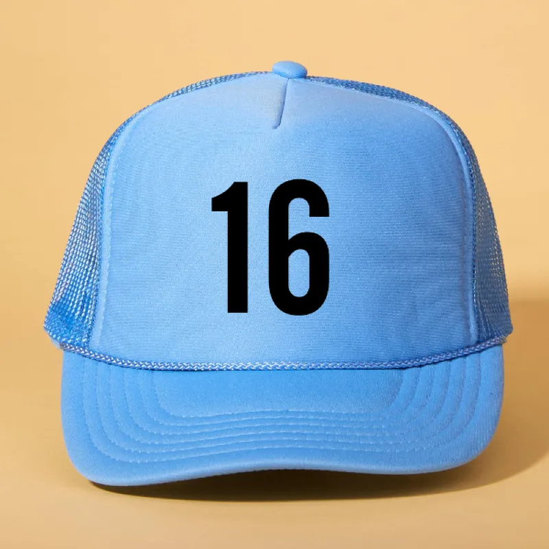 Custom Player Number Trucker sold by Ascot + Hart