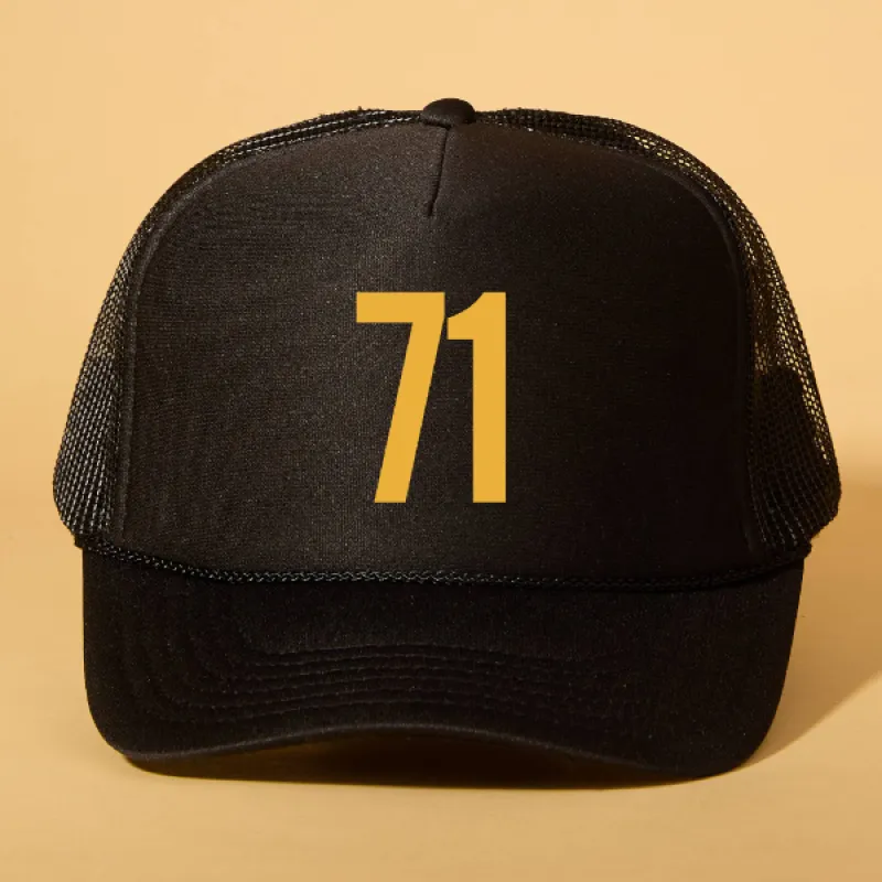 Custom Player Number Trucker sold by Ascot + Hart
