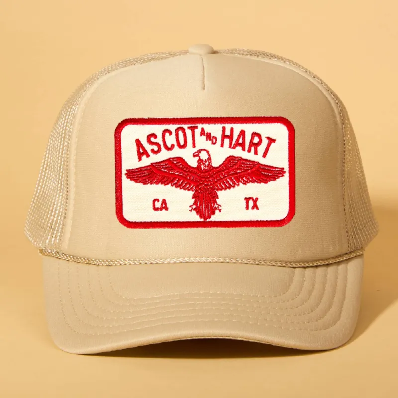 Custom Patch Trucker sold by Ascot + Hart