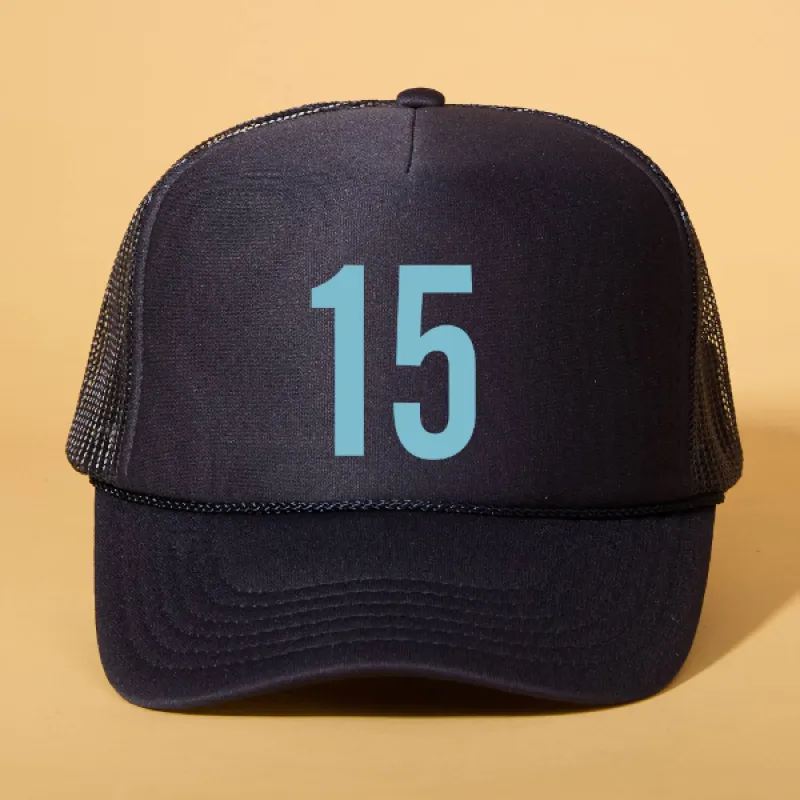 Custom Player Number Trucker sold by Ascot + Hart