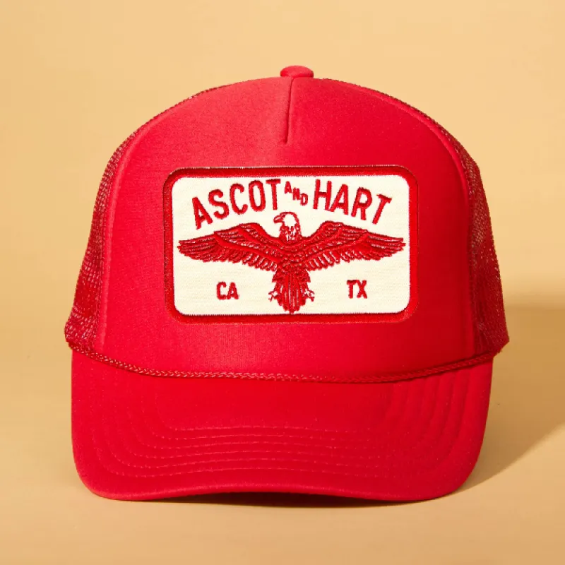 Custom Patch Trucker sold by Ascot + Hart