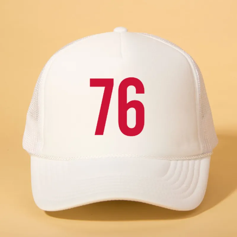 Custom Player Number Trucker sold by Ascot + Hart