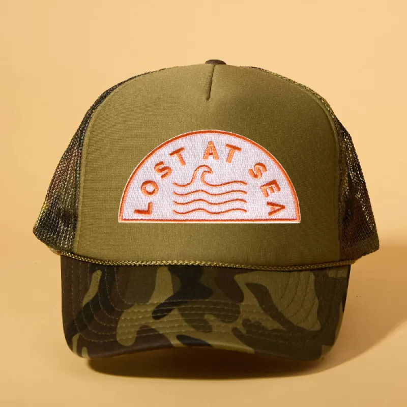 Custom Patch Trucker sold by Ascot + Hart