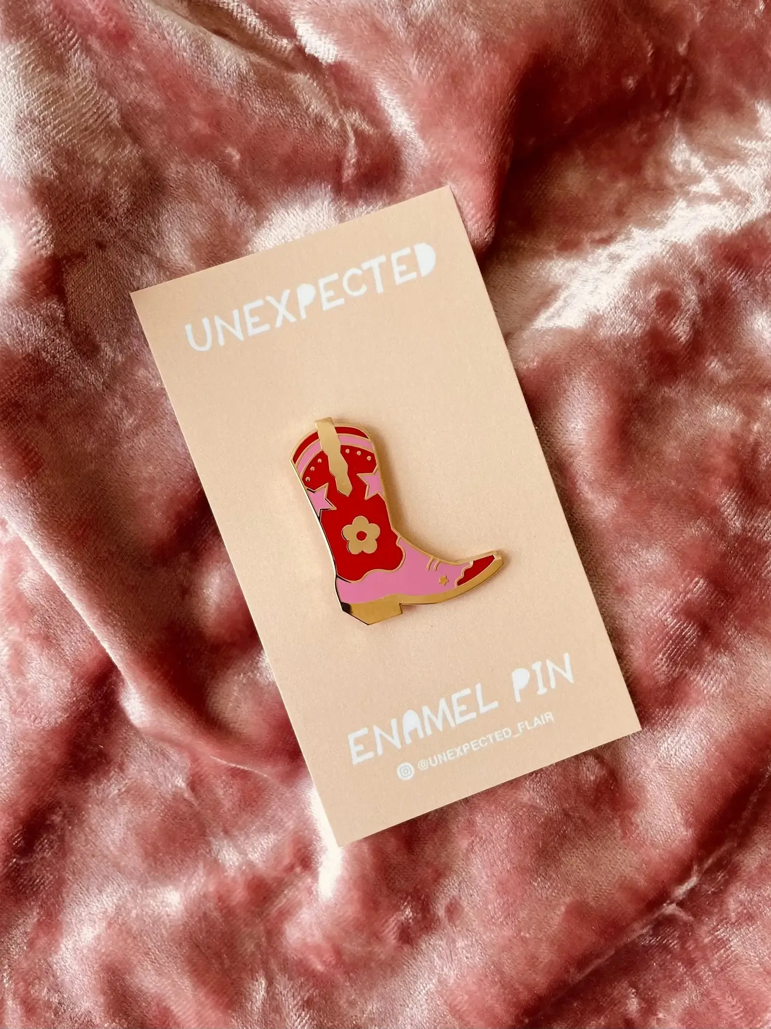 Cowgirl Boot Enamel Pin sold by Ascot + Hart