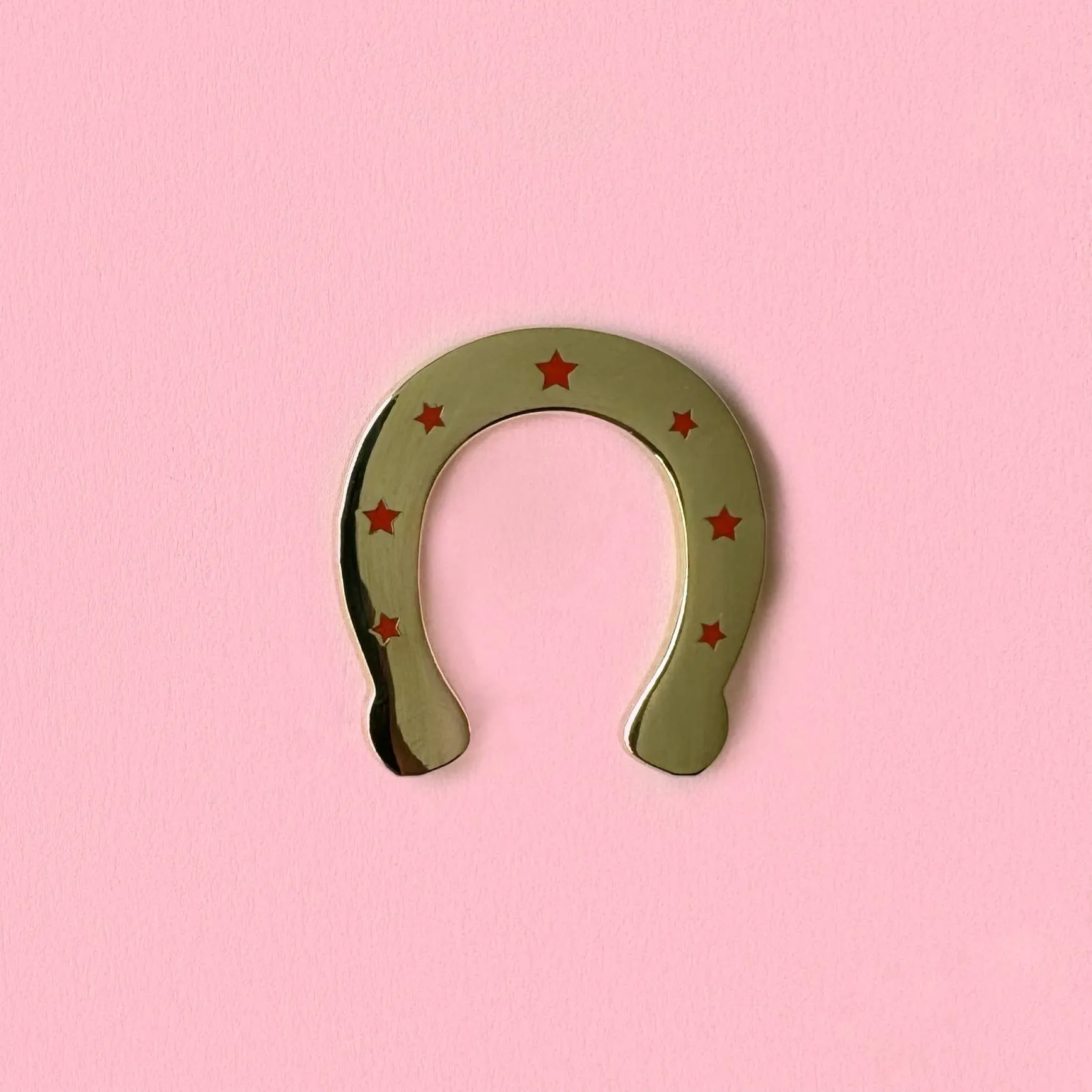 Horseshoe Enamel Pin sold by Ascot + Hart