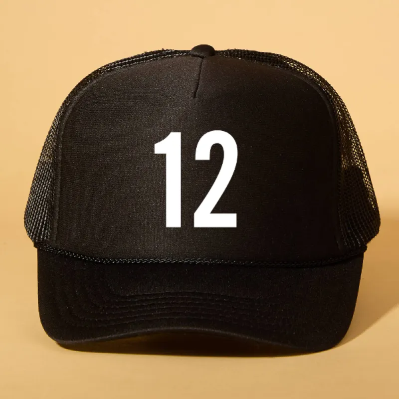 Custom Player Number Trucker sold by Ascot + Hart