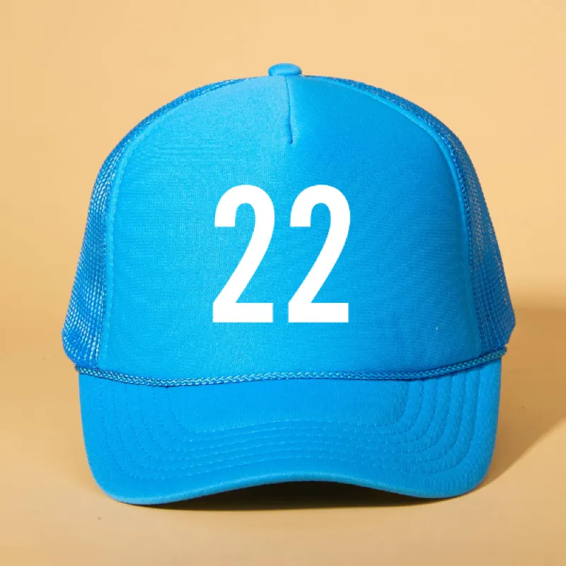 Custom Player Number Trucker sold by Ascot + Hart