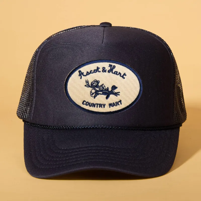 Custom Patch Trucker sold by Ascot + Hart