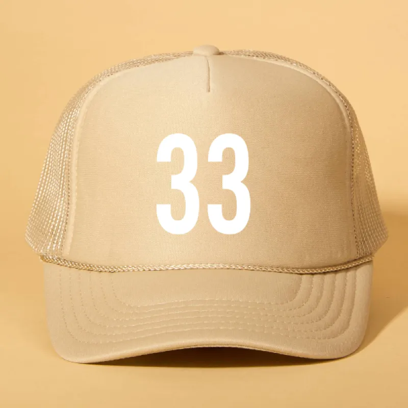 Custom Player Number Trucker sold by Ascot + Hart