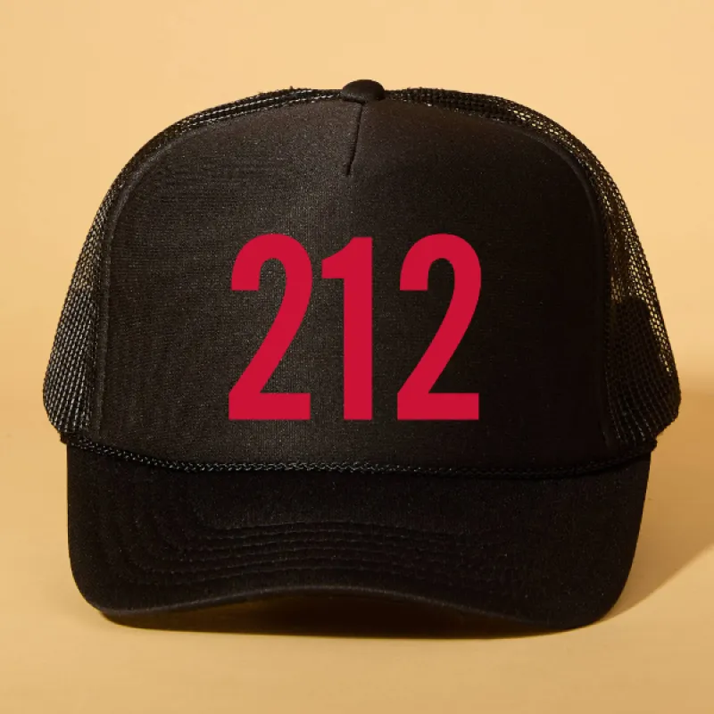 Custom Area Code Trucker sold by Ascot + Hart