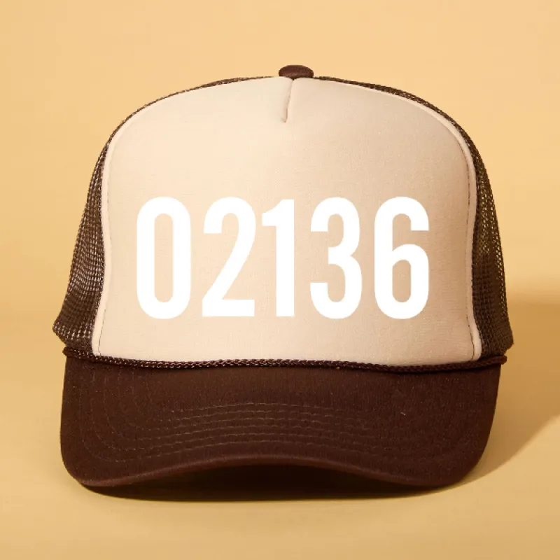 Custom Zip Code Trucker sold by Ascot + Hart