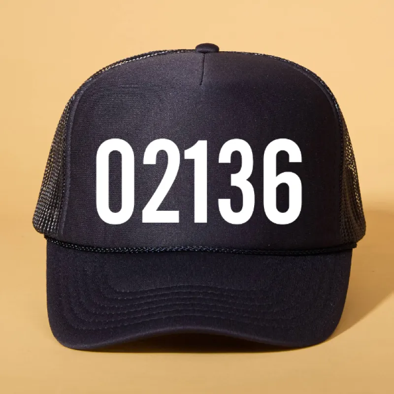 Custom Zip Code Trucker sold by Ascot + Hart