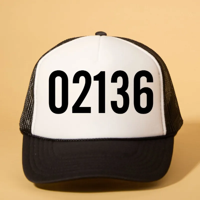 Custom Zip Code Trucker sold by Ascot + Hart
