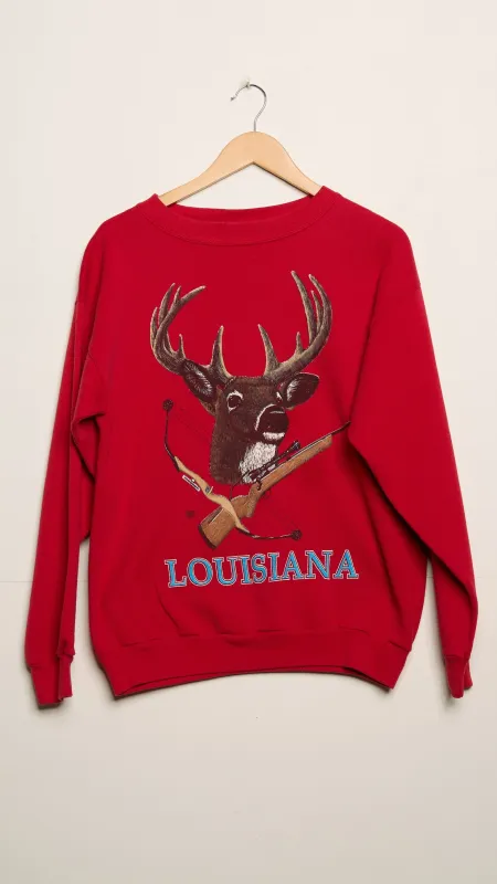 Vintage Louisiana Deer Pullover sold by Ascot + Hart