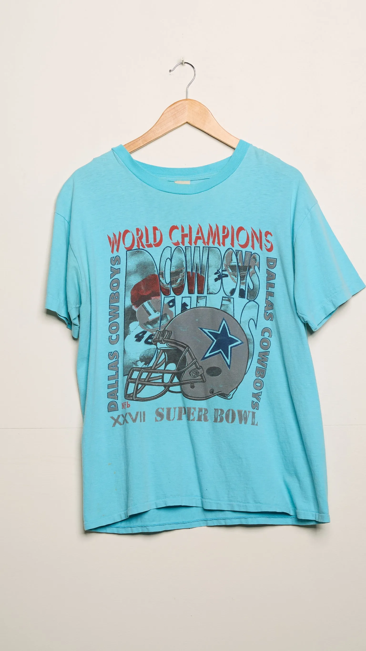Vintage Blue Cowboys Tee sold by Ascot + Hart