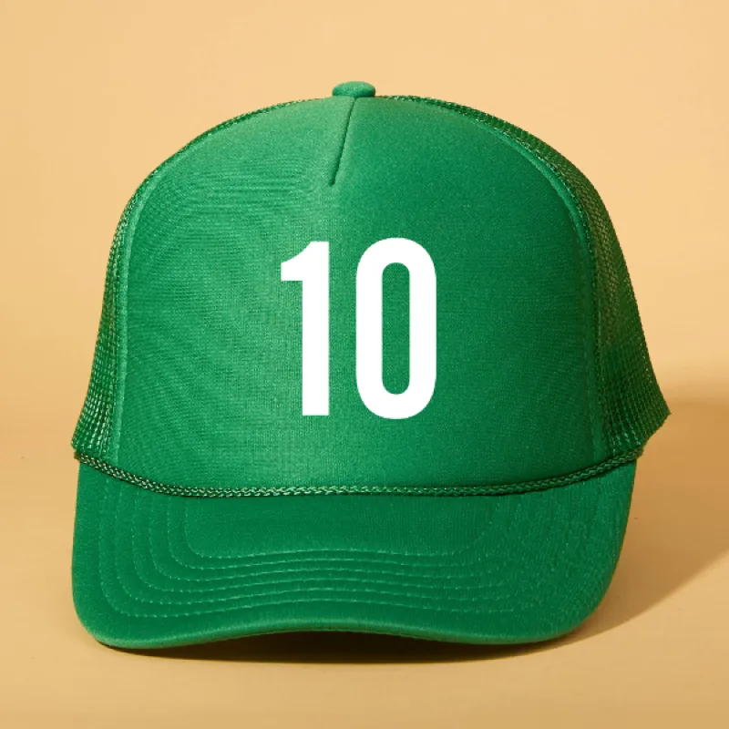 Custom Player Number Trucker sold by Ascot + Hart