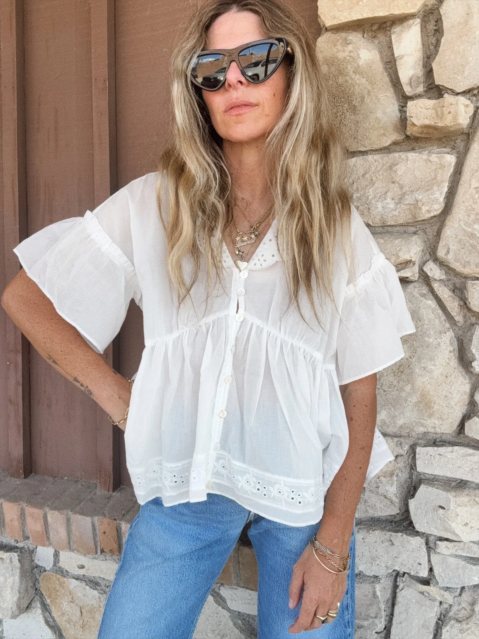 The Faye Blouse sold by Ascot + Hart product image thumbnail 4