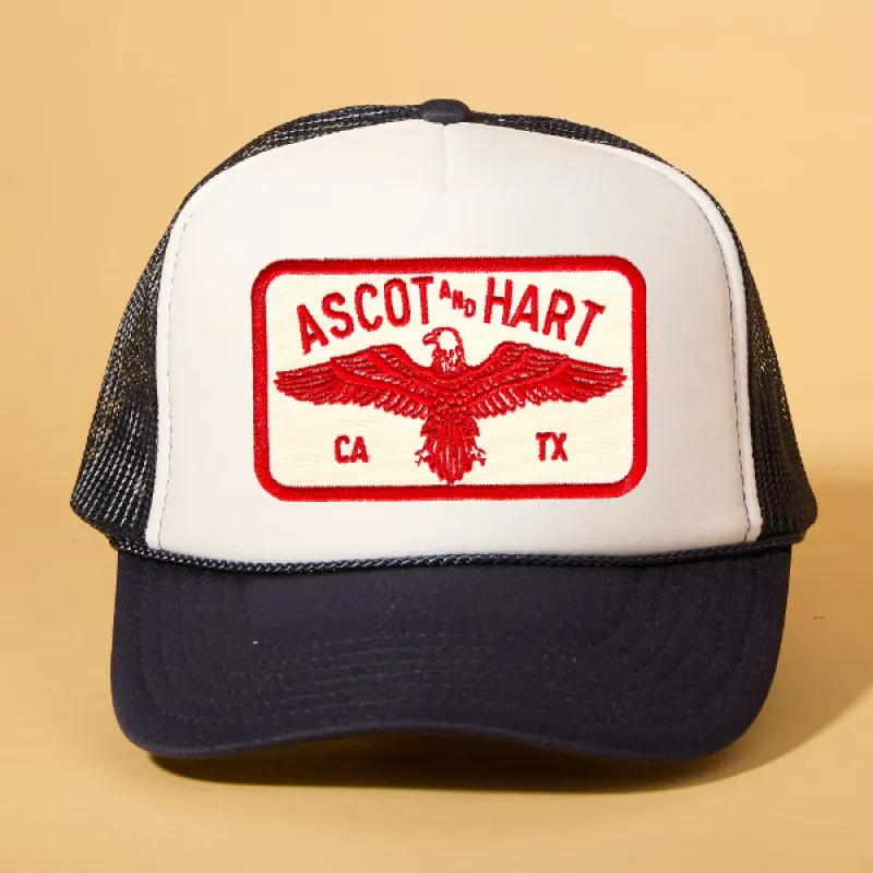 Custom Patch Trucker sold by Ascot + Hart