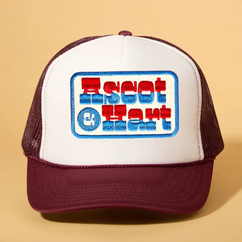 Custom Patch Trucker sold by Ascot + Hart