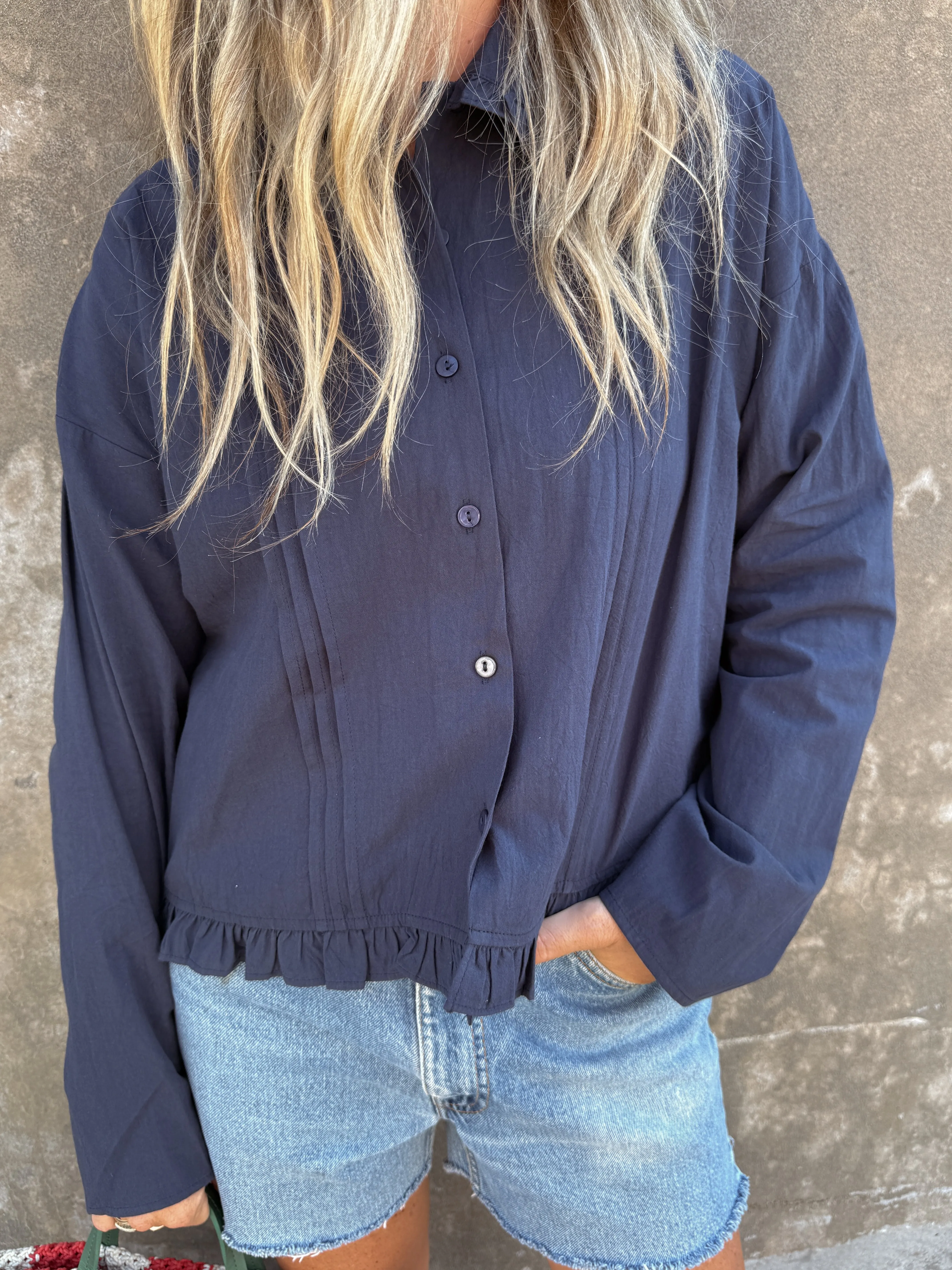 Aubrie Ruffle Blouse sold by Ascot + Hart product image thumbnail 3