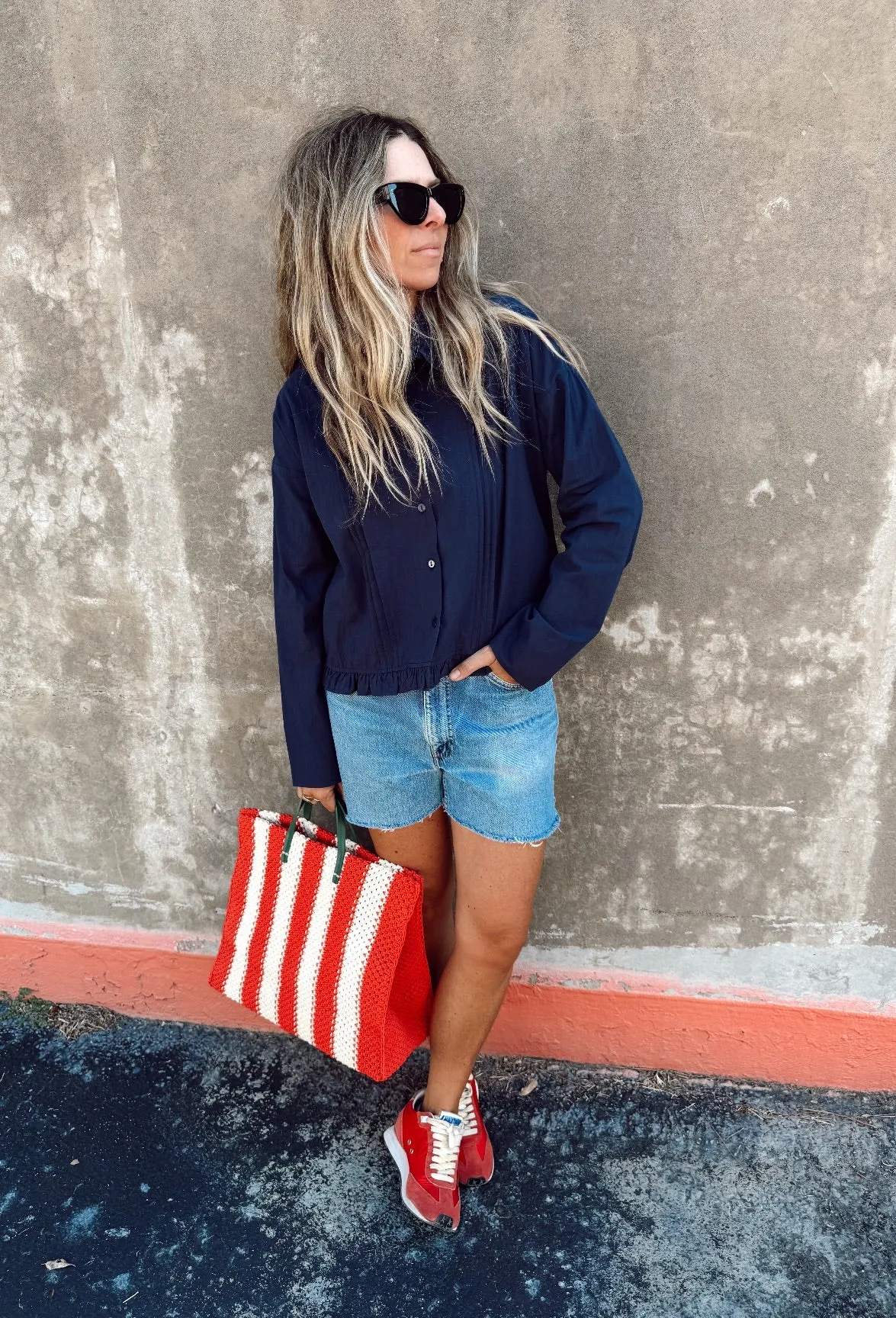 Aubrie Ruffle Blouse sold by Ascot + Hart product image thumbnail 2