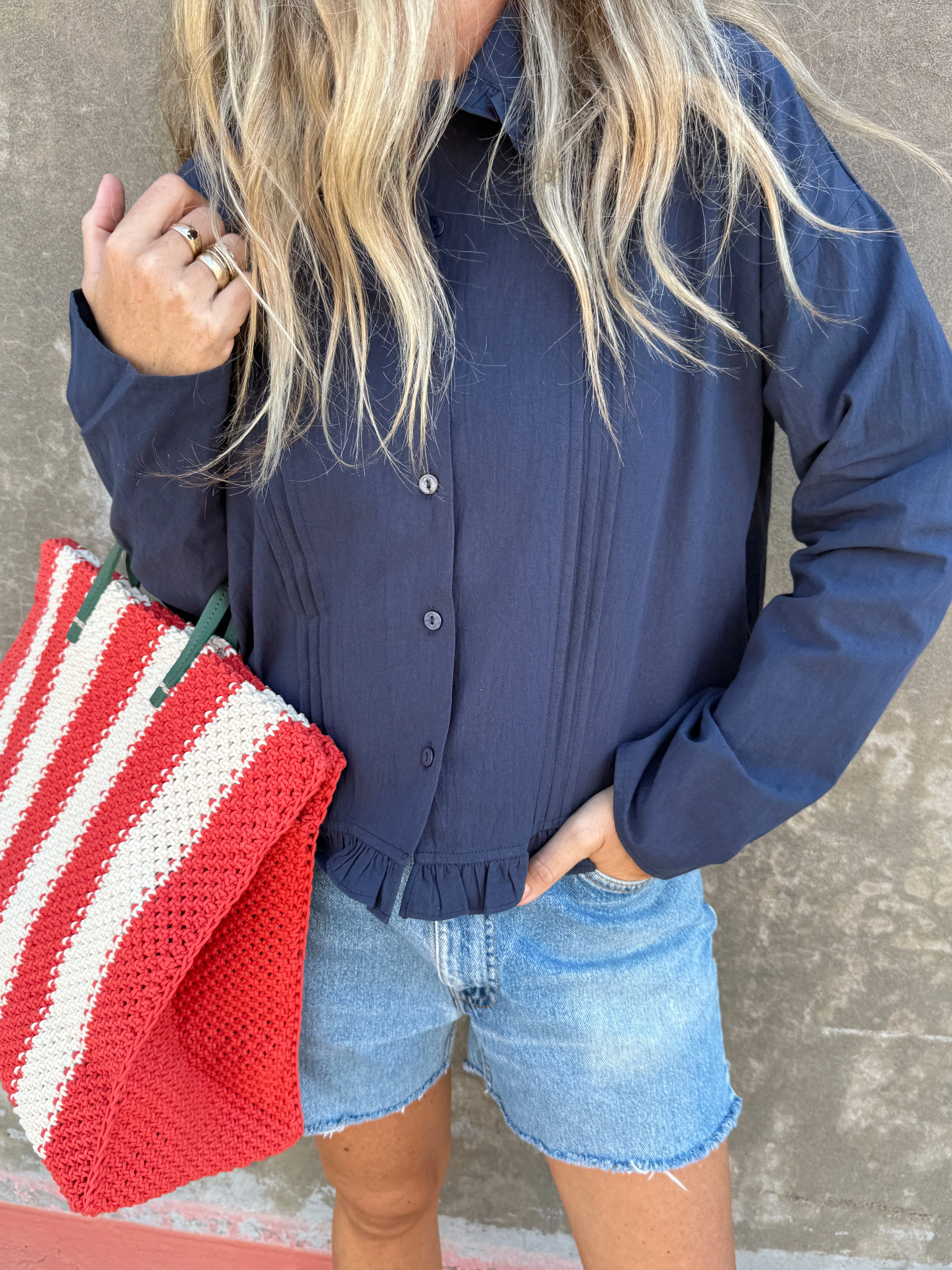 Aubrie Ruffle Blouse sold by Ascot + Hart