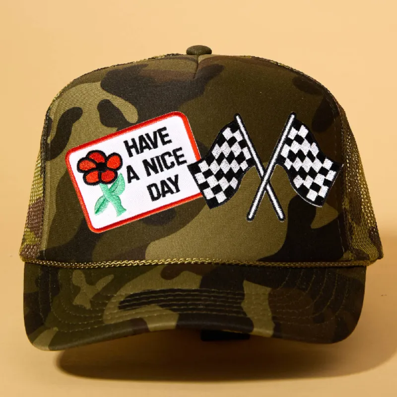 Custom Patch Trucker sold by Ascot + Hart