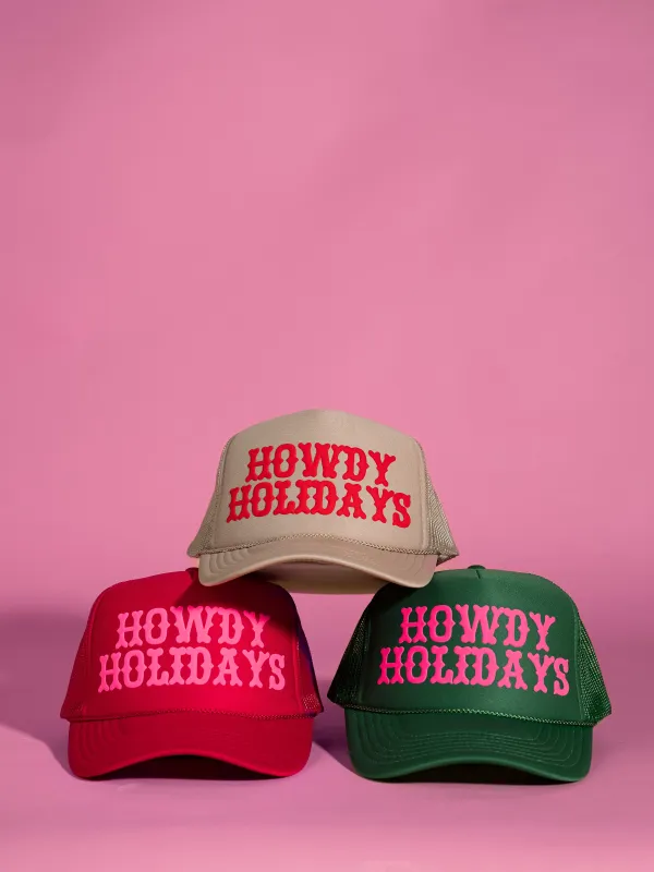 Howdy Holidays Trucker sold by Ascot + Hart