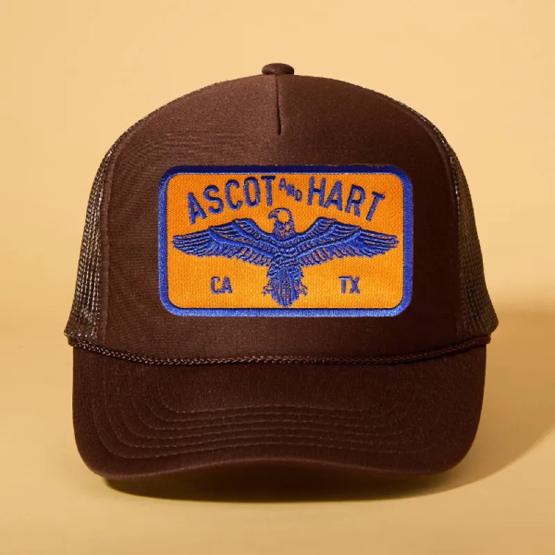 Custom Patch Trucker sold by Ascot + Hart
