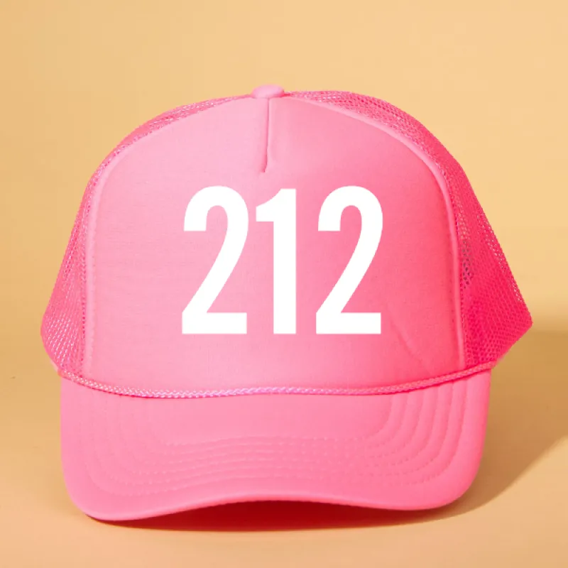 Custom Area Code Trucker sold by Ascot + Hart