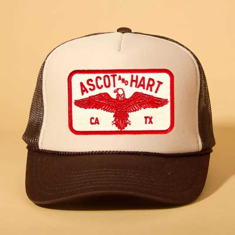 Custom Patch Trucker sold by Ascot + Hart