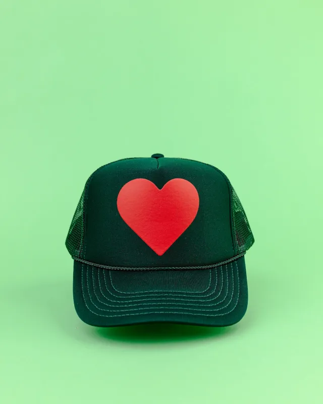 Holiday Heart Trucker sold by Ascot + Hart