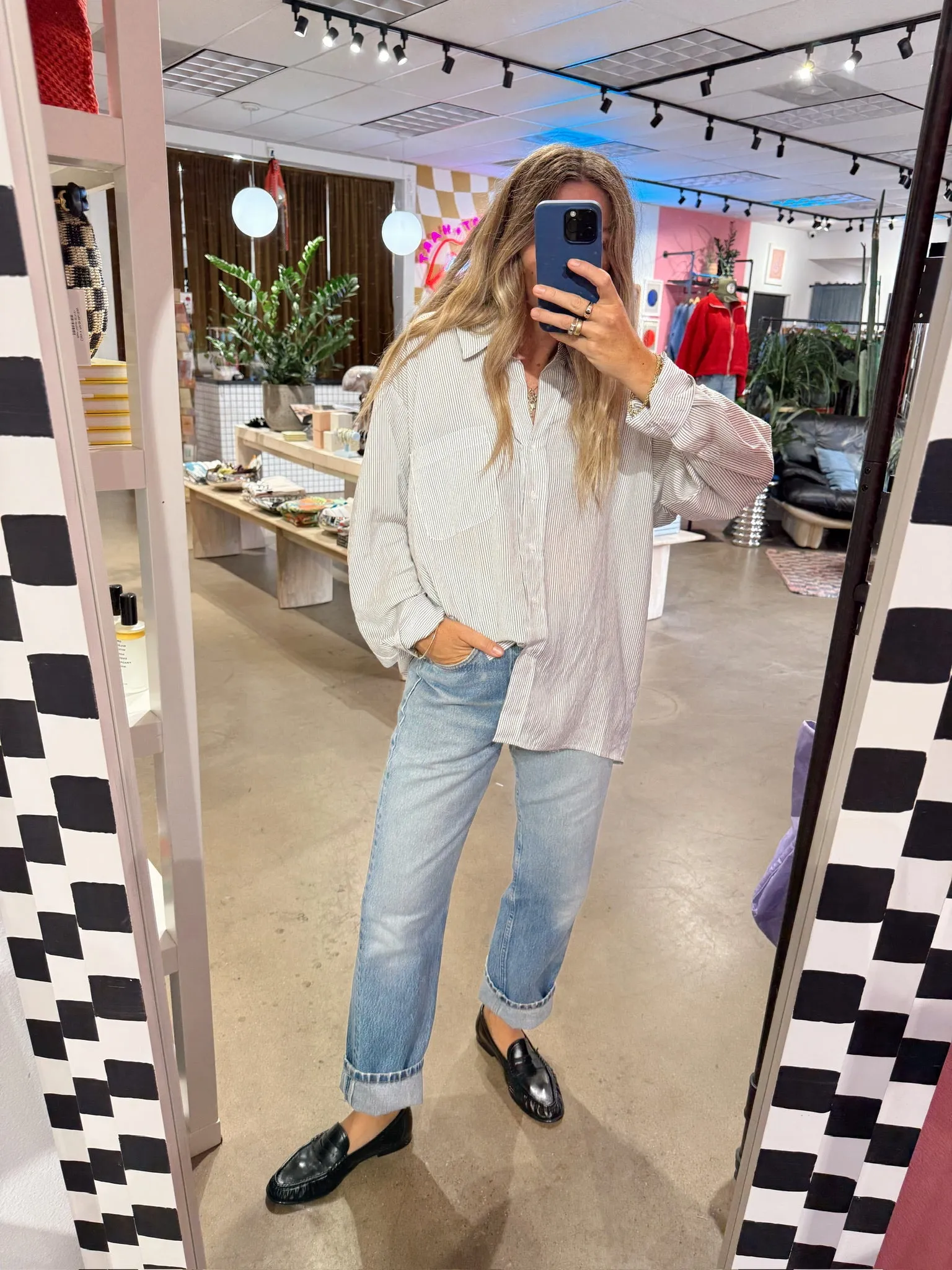 Thalia Oversized Stripe Shirt sold by Ascot + Hart product image thumbnail 2