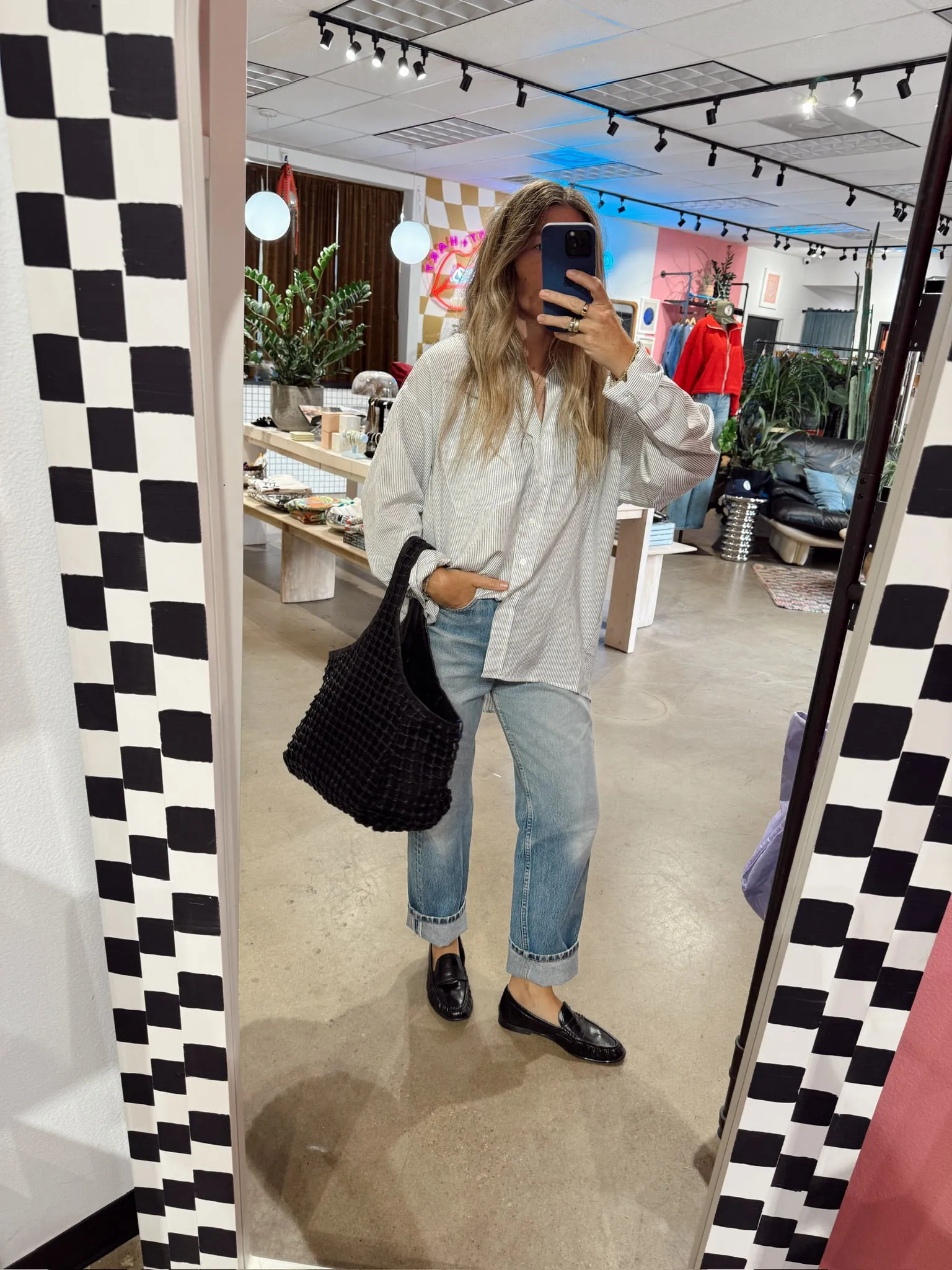 Thalia Oversized Stripe Shirt sold by Ascot + Hart product image thumbnail 4