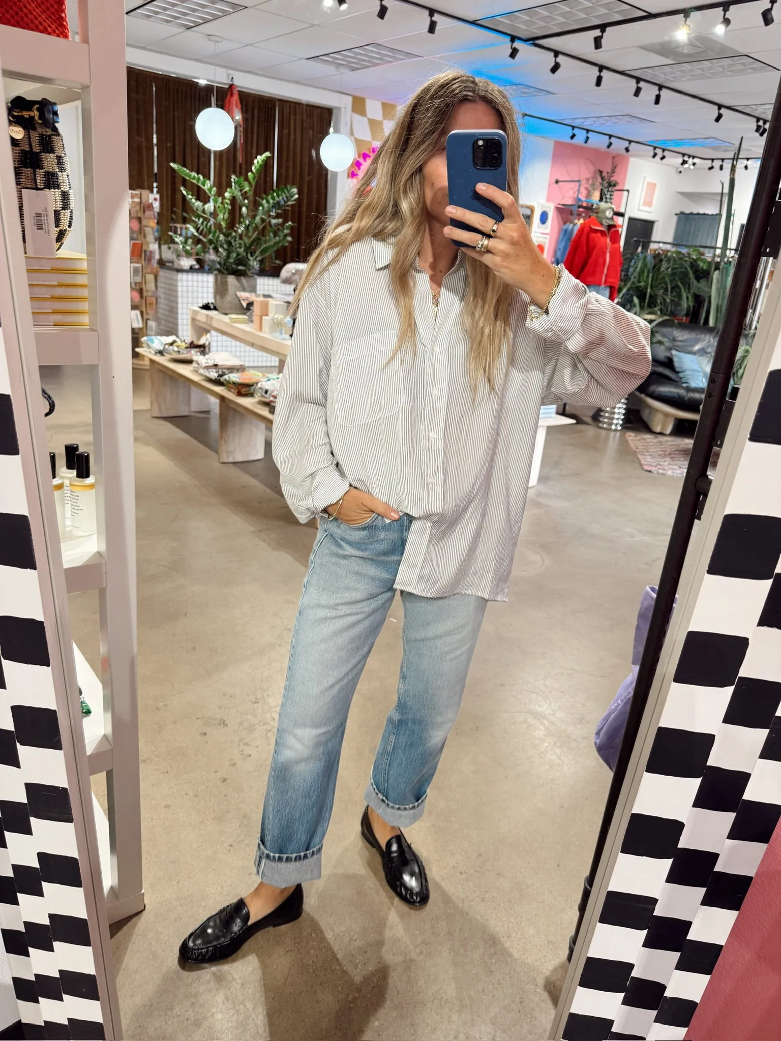 Thalia Oversized Stripe Shirt sold by Ascot + Hart product image thumbnail 3