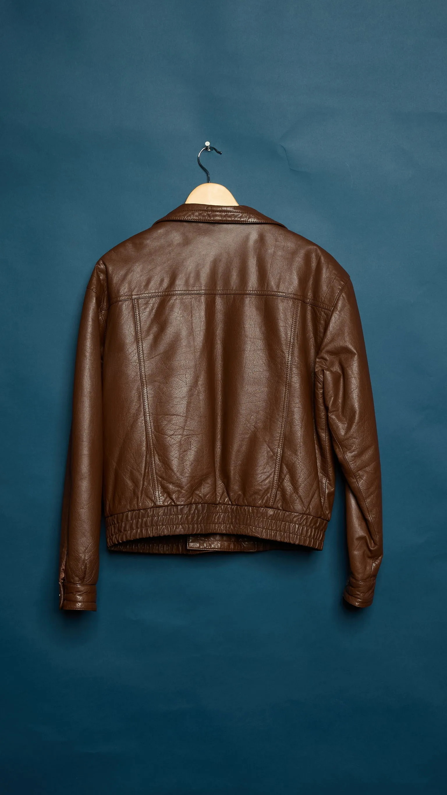 Vintage Leather Bomber Jacket w/ Gloves sold by Ascot + Hart product image thumbnail 4