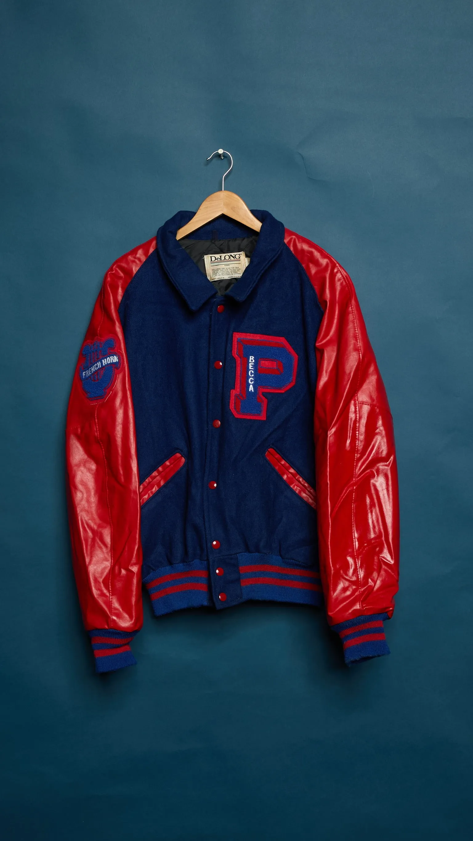 Vintage "P" Varsity Band Letterman Jacket sold by Ascot + Hart product image thumbnail 3